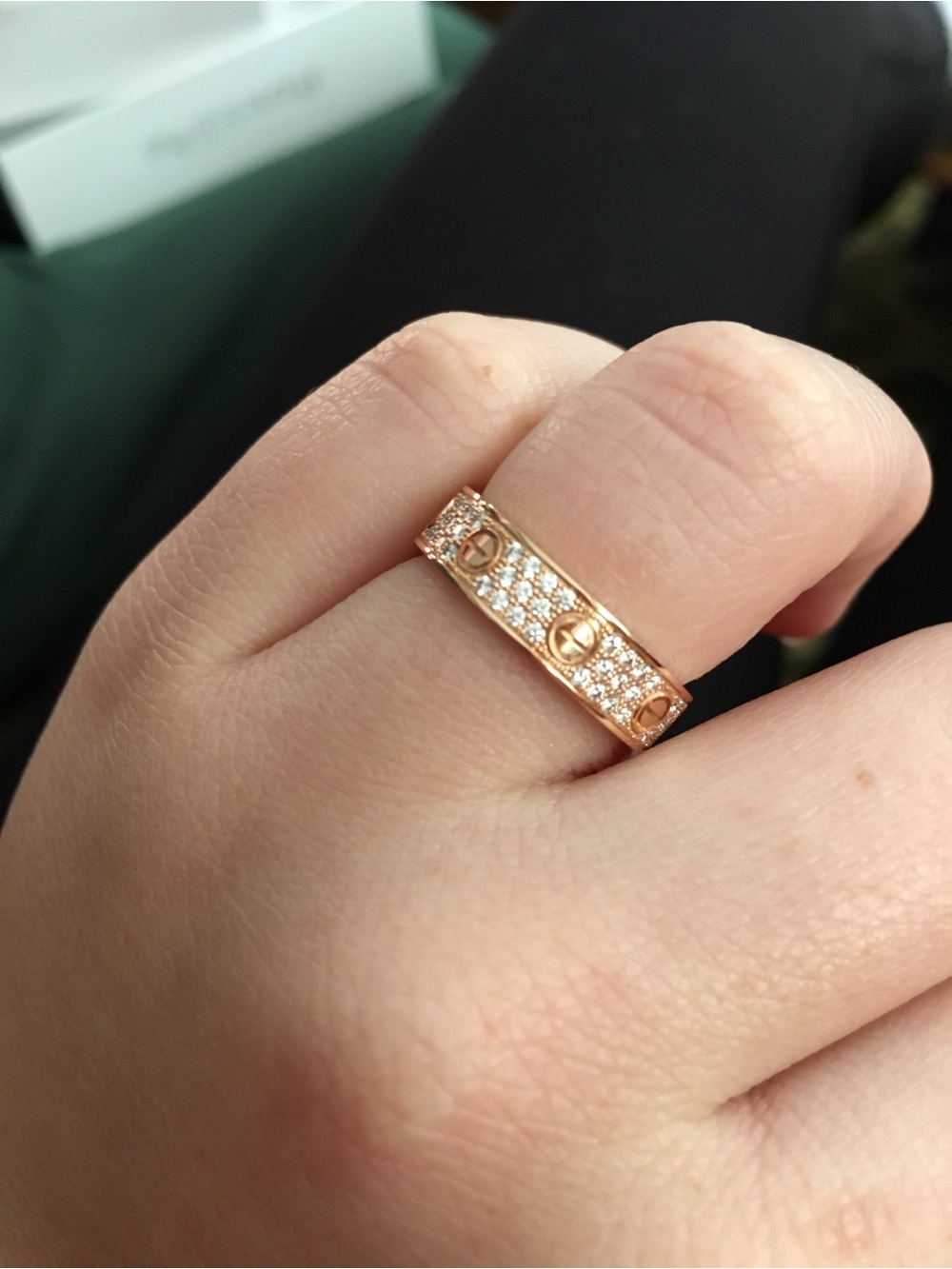 Cartier Rose Gold Pave